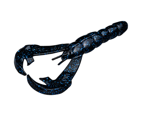 Strike King Rage Tail Craw - Black/Blue Flake