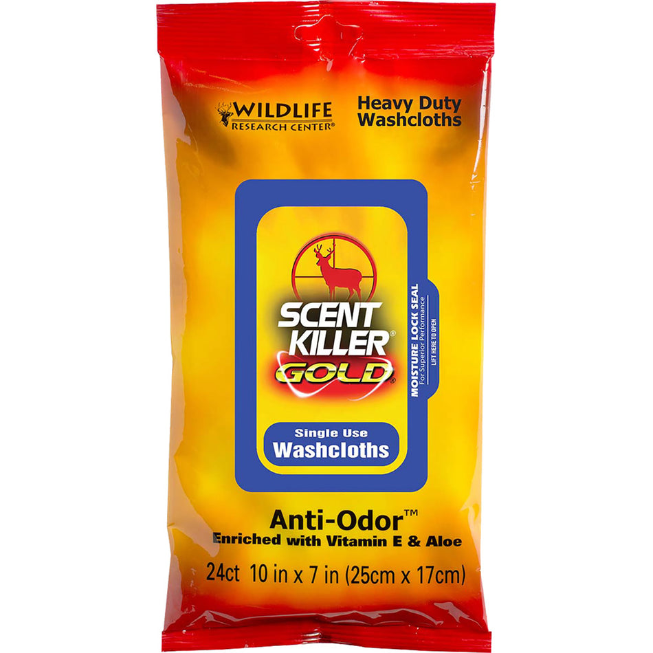 Wildlife Research Scent Killer Gold Hd Washcloths 12 Pk.