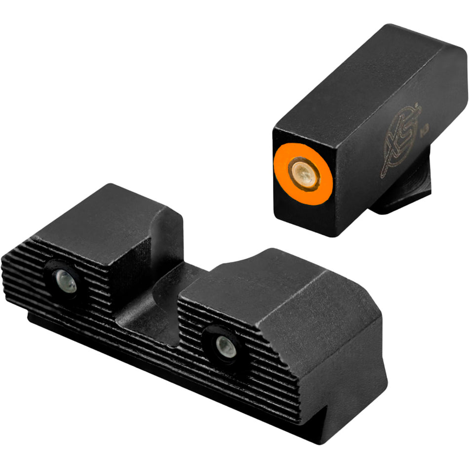 Xs Sights R3d 2.0 Pistol Sights Orange Glock 17,19,22-24,26,27,31-36,38