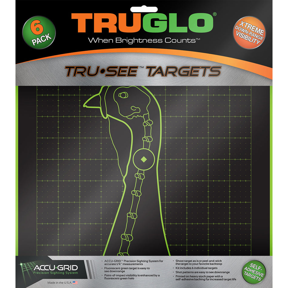 Truglo Trusee Splatter Turkey Target Green 12x12 6 Pk.