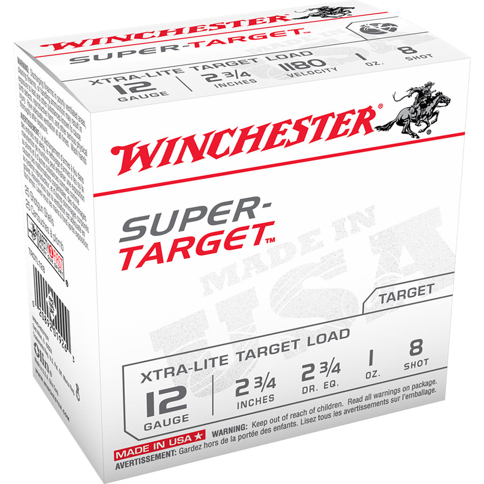 Winchester Usa Super Target Load 12 Ga. 2.75 In. 1 Oz. 8 Shot 25 Rd.