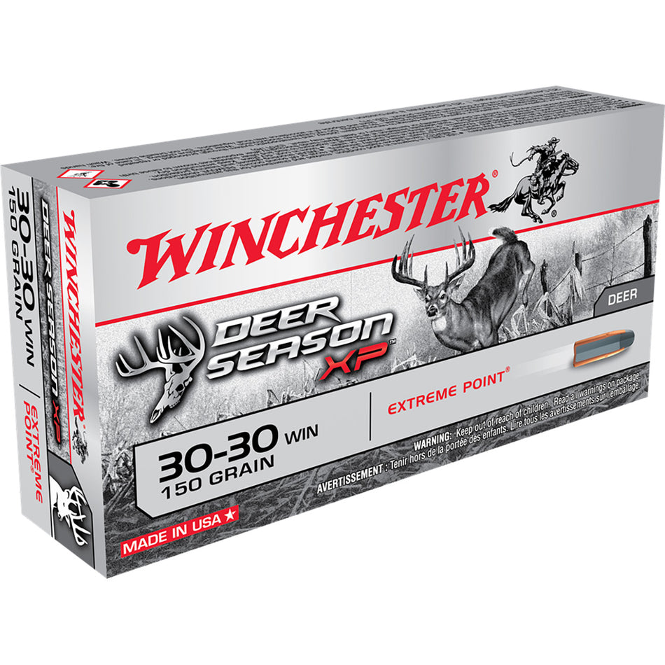 Winchester Deer Season Xp Rifle Ammo 30-30 Win. 150 Gr. Ext Point Polymer Tip 20rd