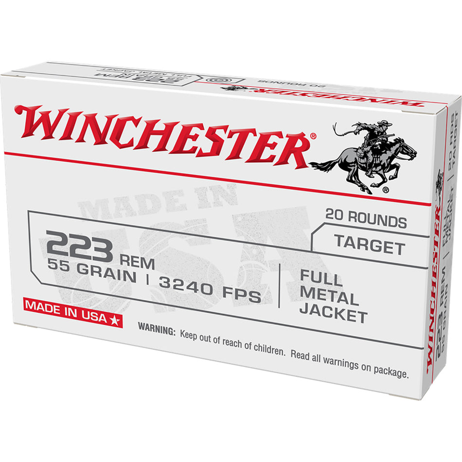 Winchester Usa Rifle Ammo 223 Rem. 55 Gr. Fmj 20 Rd.