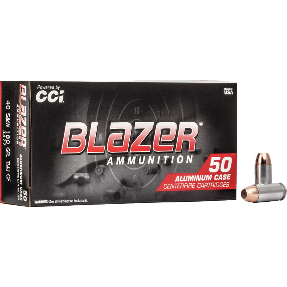 Cci Blazer Clean Fire Pistol Ammo 40 S&w 180 Gr. Tmj 50 Rd.