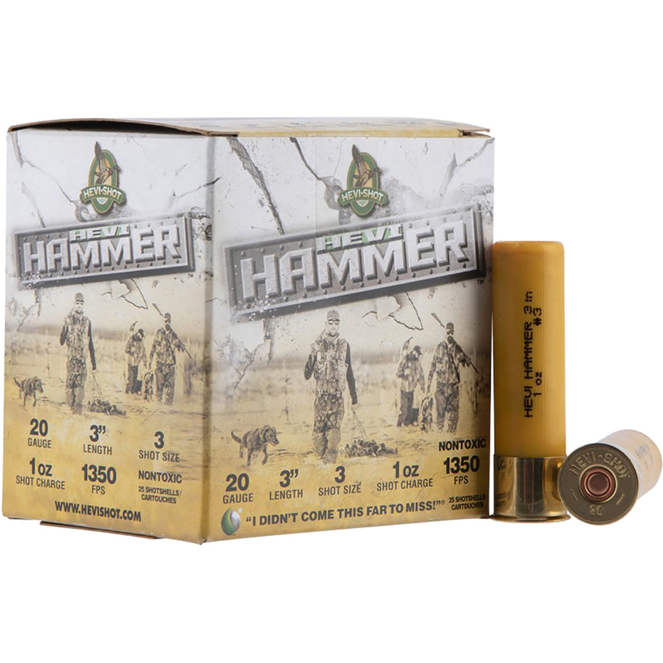 Hevi Shot Hevi Hammer Load 20 Ga. 3 In. 1 Oz. 3 Shot 25 Rd.