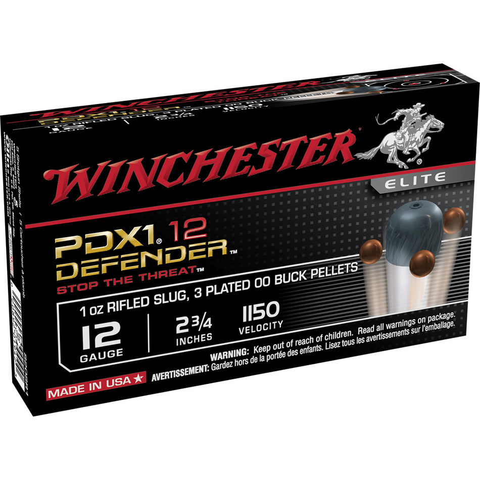 Winchester Defender Load 12 Ga. 2.75 In. 1 1/8 Oz. 2 Shot 25 Rd.