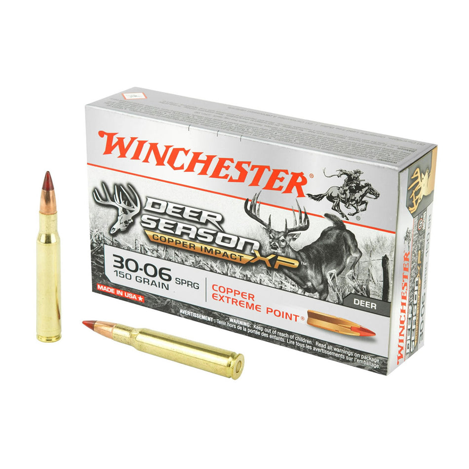 Winchester Copper Impact Rifle Ammo 30-06 Sprg. 150 Gr. Copper Impact Lf 20 Rd.