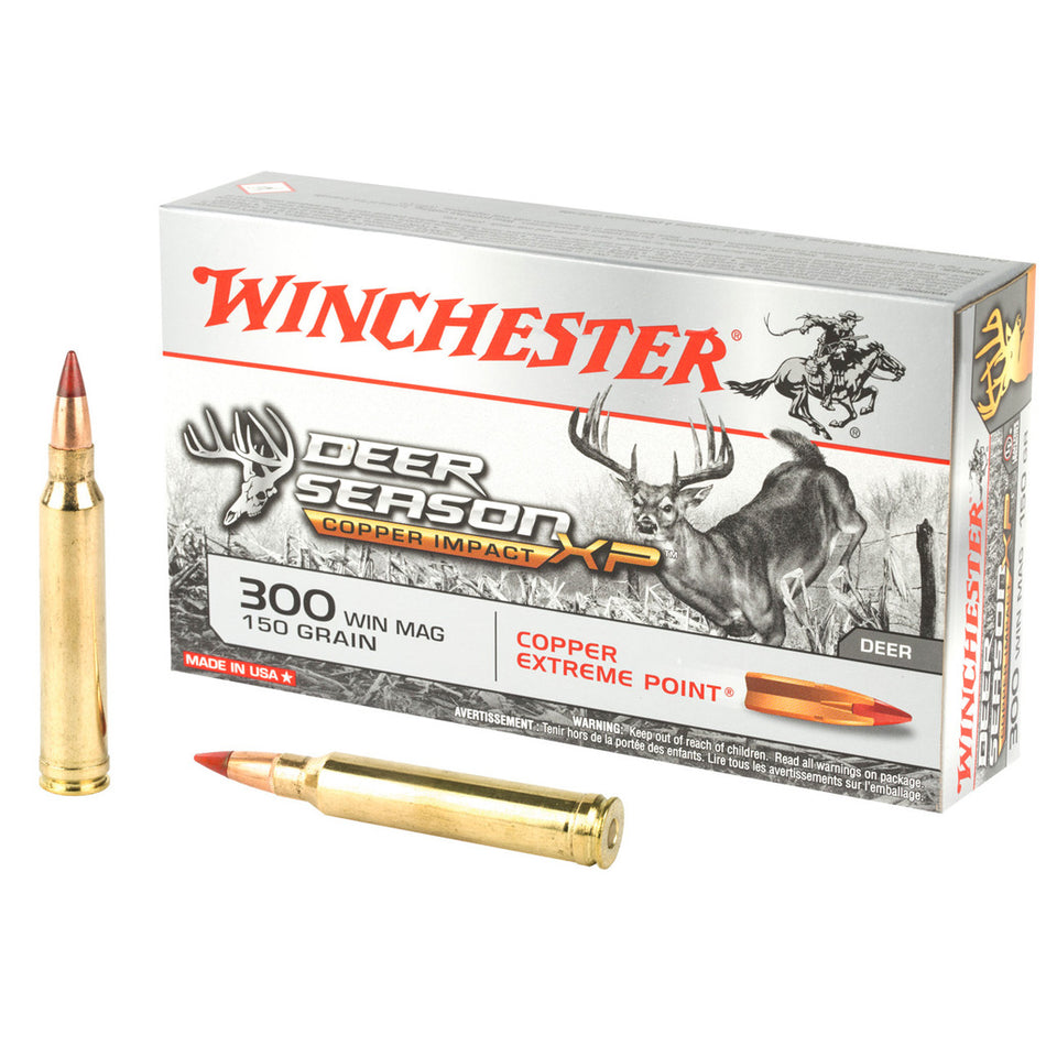 Winchester Copper Impact Rifle Ammo 300 Win. Mag. 150 Gr. Copper Impact Lf 20 Rd.