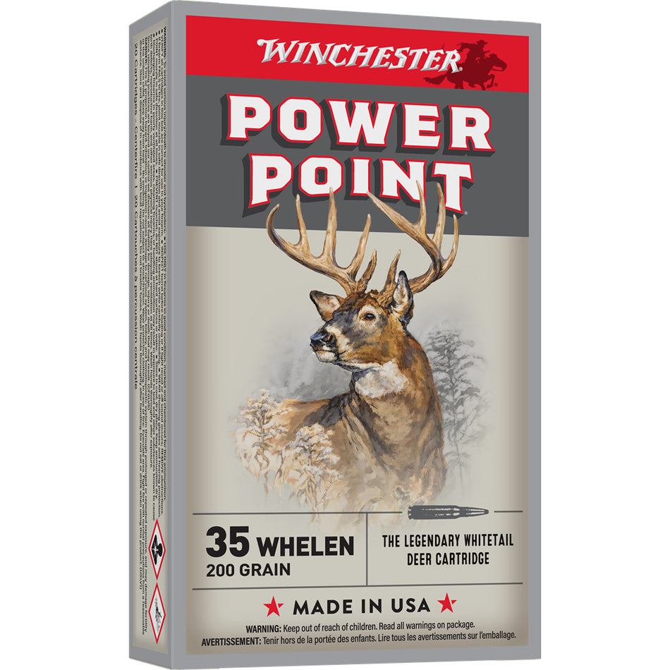 Winchester Power Point Rifle Ammo 35 Whelen 200 Gr. Power Point 20 Rd.