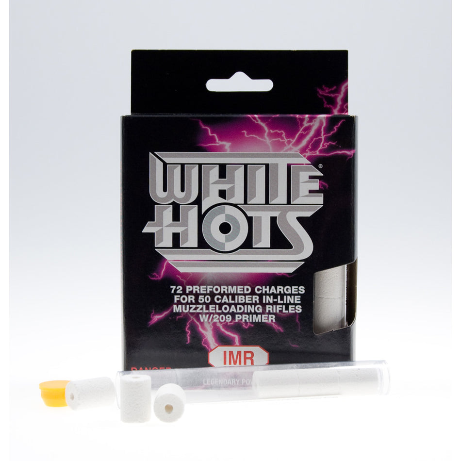 Imr White Hots Powder Pellets .50 Cal. 50 Gr. 72 Pk. Hazmat