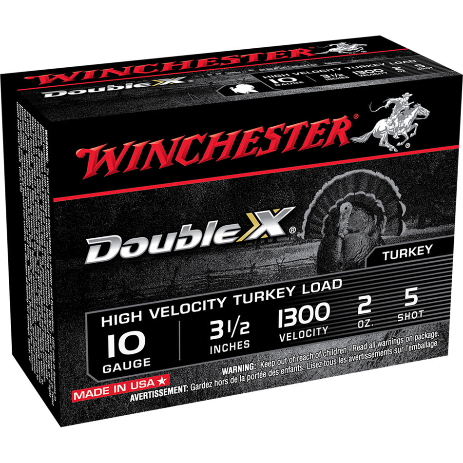 Winchester Double X High Velocity Turkey Load 10 Ga. 3.5 In. 2 Oz. 5 Shot 10 Rd.