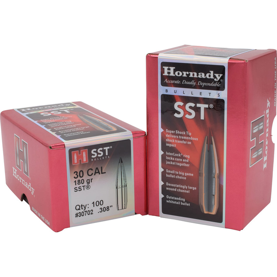 Hornady Sst Bullets 30 Cal. .308 In. 180 Gr. 100 Pk