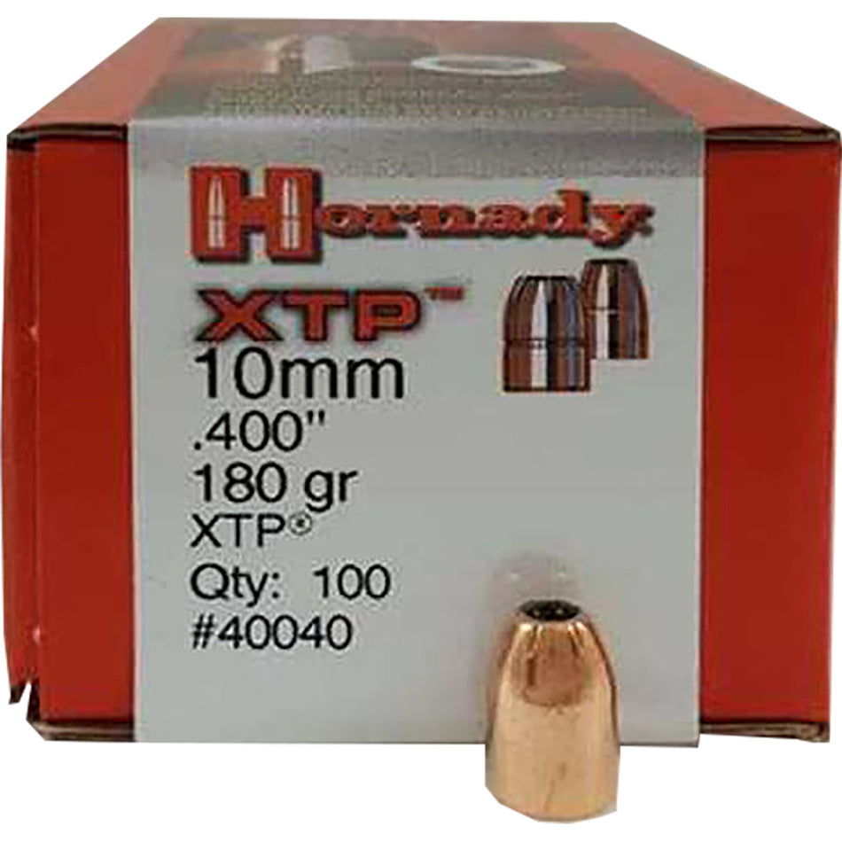 Hornady Hp/xtp Bullets 10 Mm. .40 Cal. 180 Gr. 100 Pk.