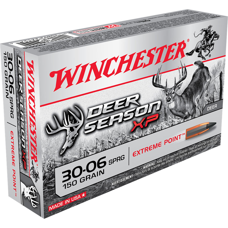 Winchester Deer Season Xp Rifle Ammo 30-06 Springfield 150 Gr. Extreme Point 20 Rd