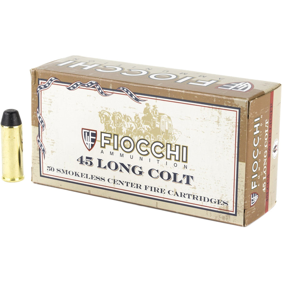 Fiocchi Cowboy Action Centerfire Rifle Ammo 45 Colt 250 Gr. Lrnfp 50 Rd.