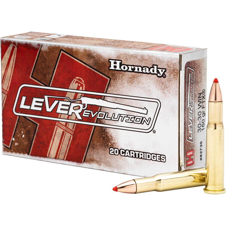 Hornady Leverevolution Rifle Ammo 30-30 Win 160 Gr. Flex Tip Expanding 20 Rd.