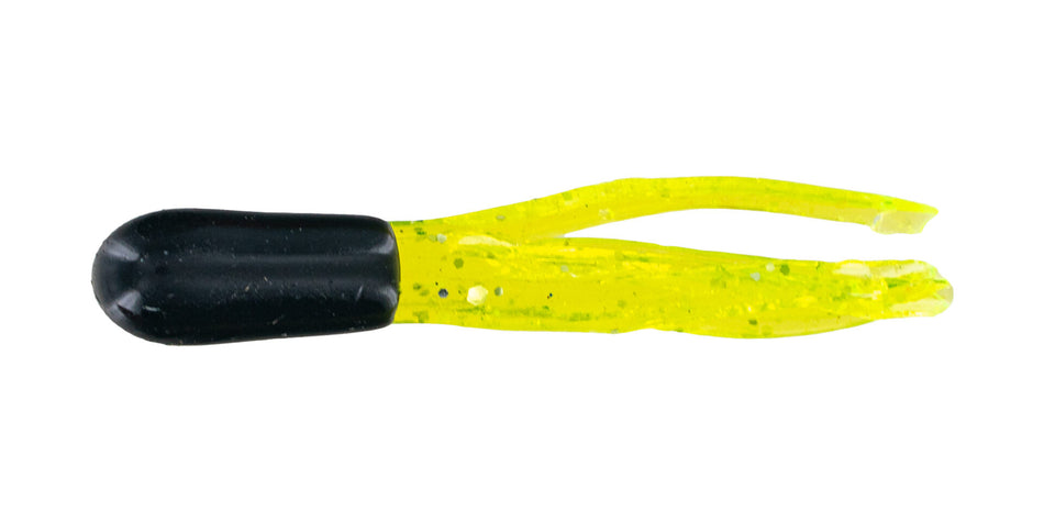 Big Bite Baits Crappie Tube 1.5 10pk - Black/Chartreuse Sparkle –  Sportsman's Outfitters