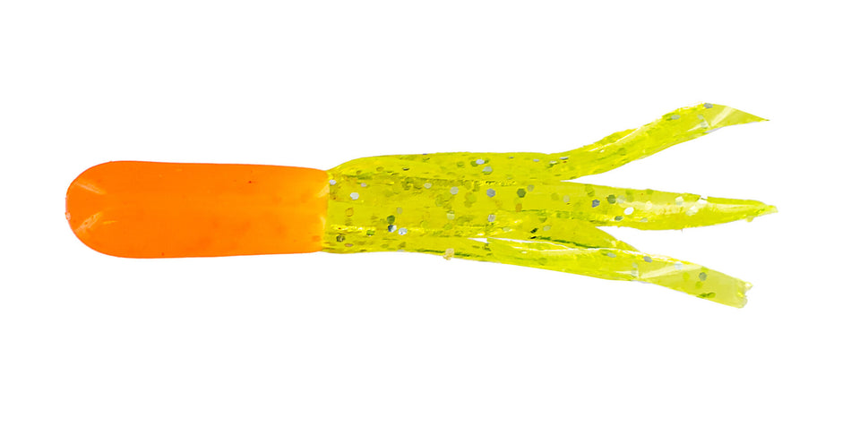 Venom Lures Pre-Rigged Crappie Tube Kits - 1.75 - Red / Chartreuse 