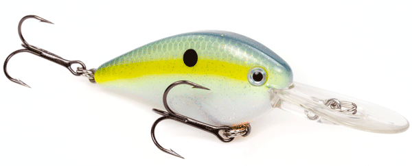 Strike King KVD 1.5 Flatside - Chartreuse Sexy Shad