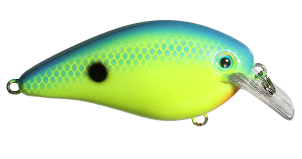 Strike King KVD Squarebill 2.5 Crankbait - Powder Blue Back Chartreuse