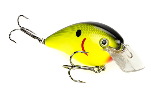 Strike King KVD 4.0 Magnum Square Bill - Black Back Chartreuse