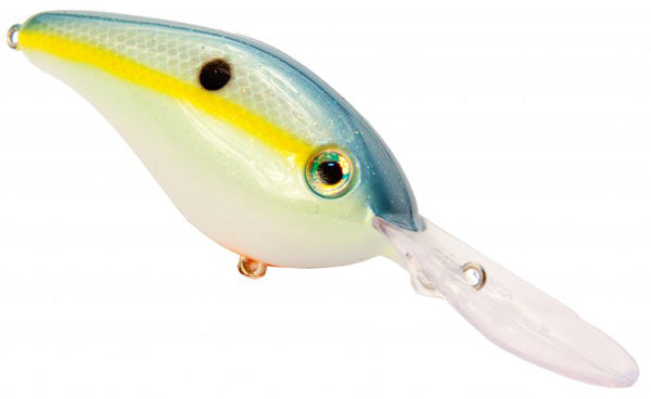 Strike King 6XD Silent Crankbait -  Chartreuse Sexy Shad