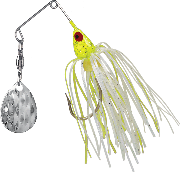 Strike King Mini King Spinnerbait 1/8 - Chartreuse/White